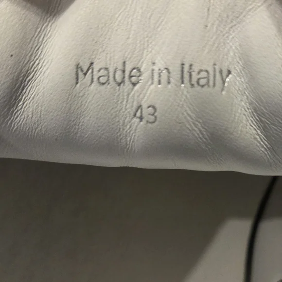 MCM Men's White Leather Sneakers Eu 43 US 10 Made In Italy - Picture 7 of 9